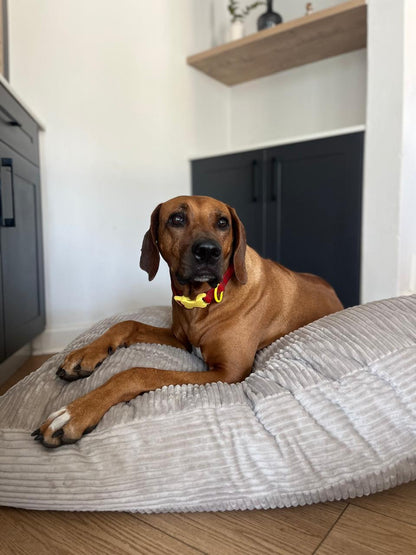 Dog bed square corduroy pillow XL brown