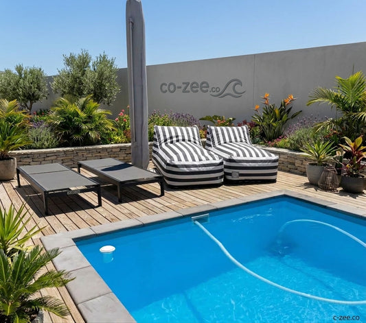 Poolside sun lounger