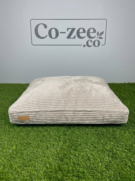 Dog bed corduroy pillow medium brown