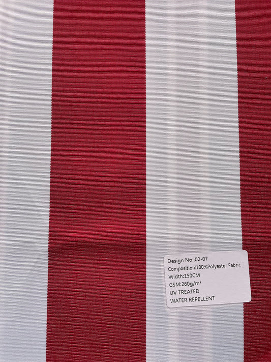 Pool pillow red striped
