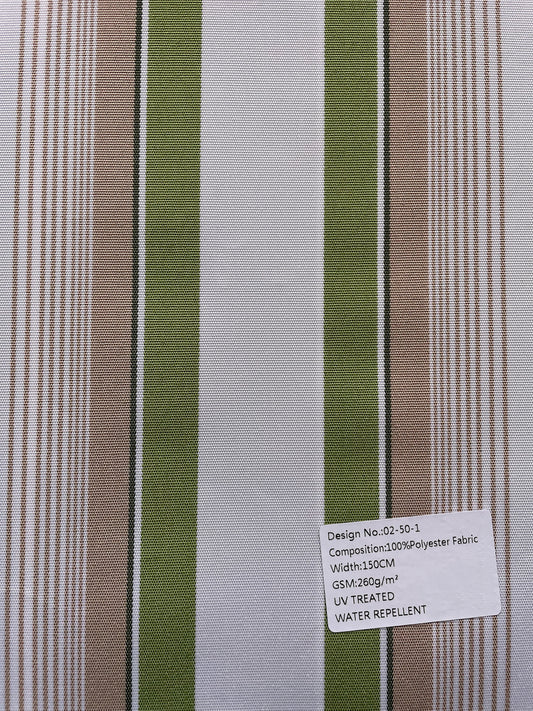 Pool pillow green striped